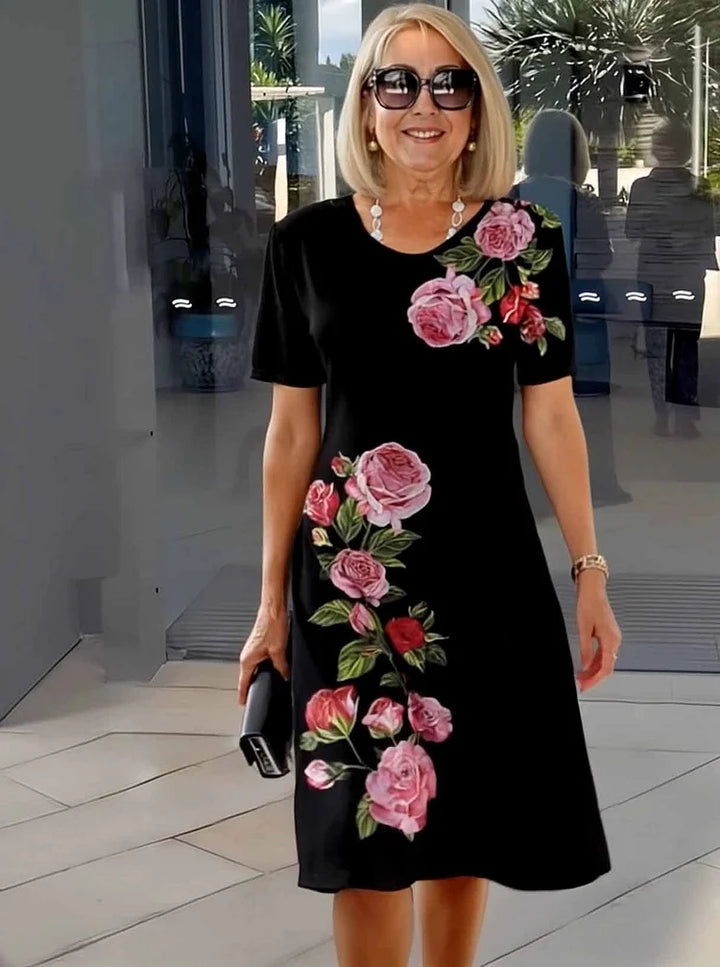 CATHERINE | RELAXED FLORAL SHIFT DRESS