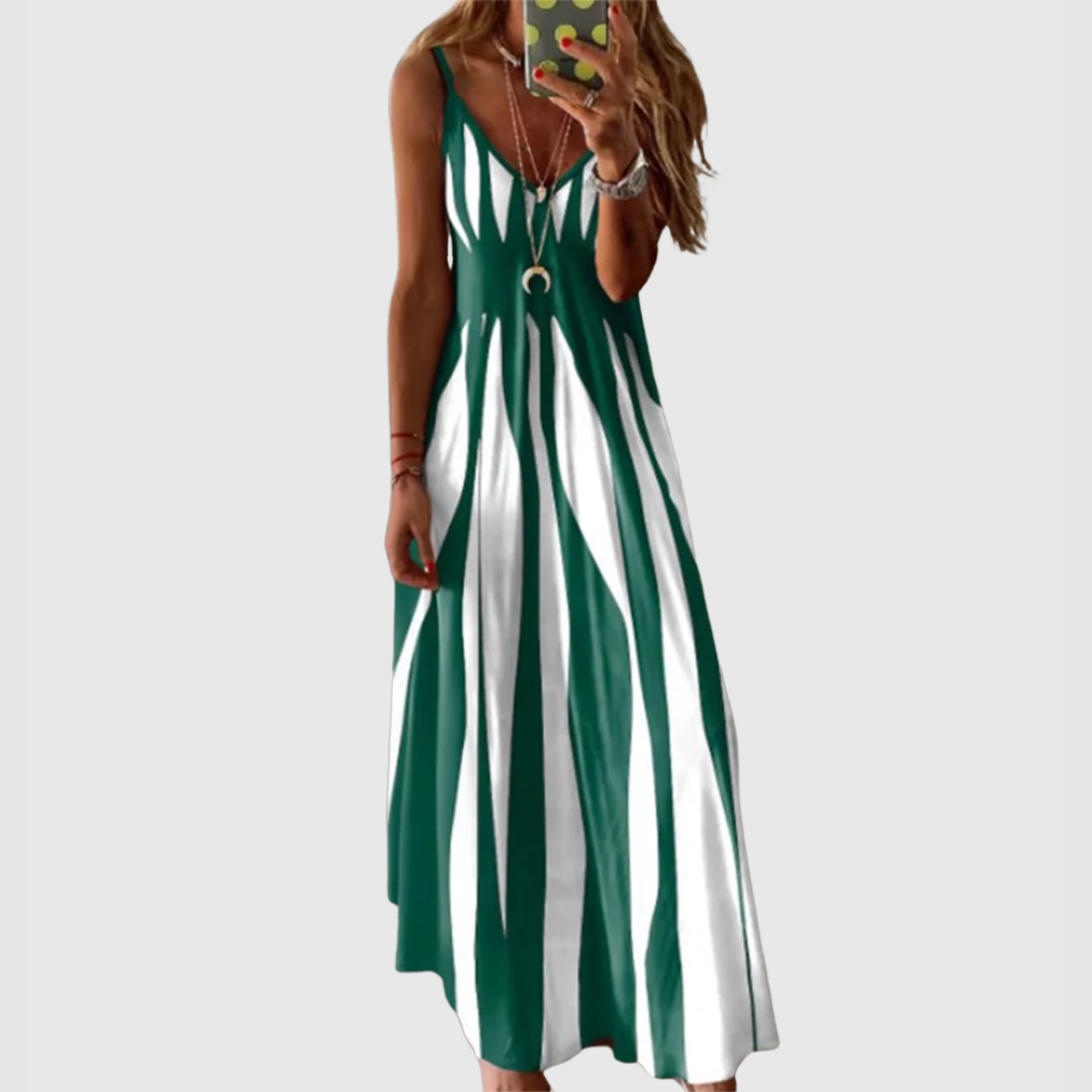Sylvia | Striped Maxi Dress