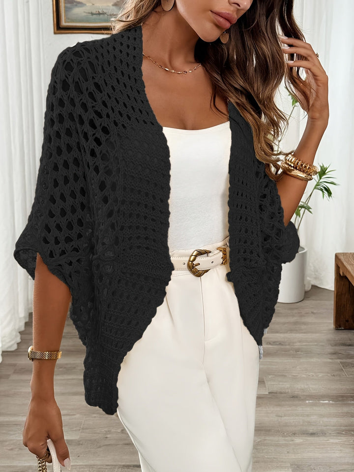 NORTHLINE STUDIO | OPEN-WEAVE CROCHET CARDIGAN