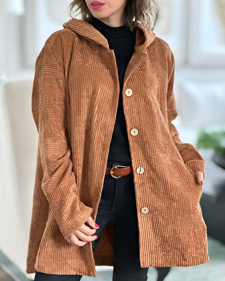 NORTHLINE STUDIO | COZY CORDUROY HOODED JACKET