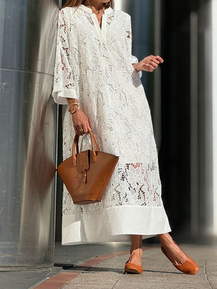 Marlene | Floral Lace Maxi Dress
