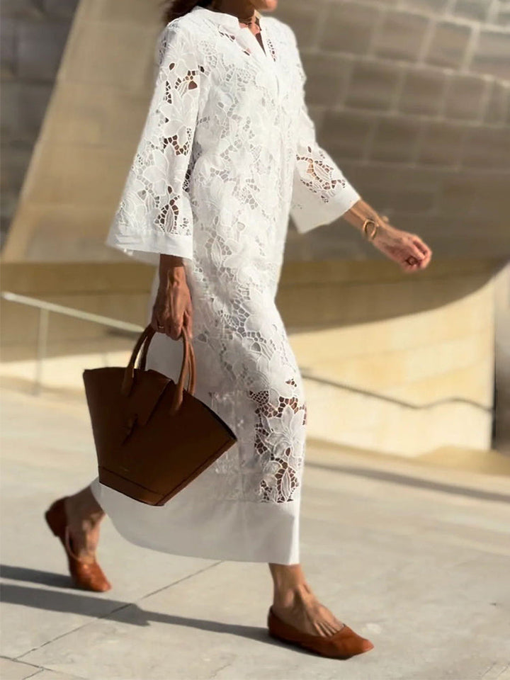Marlene | Floral Lace Maxi Dress