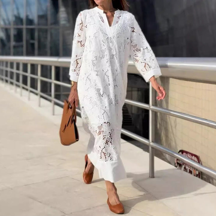 Marlene | Floral Lace Maxi Dress