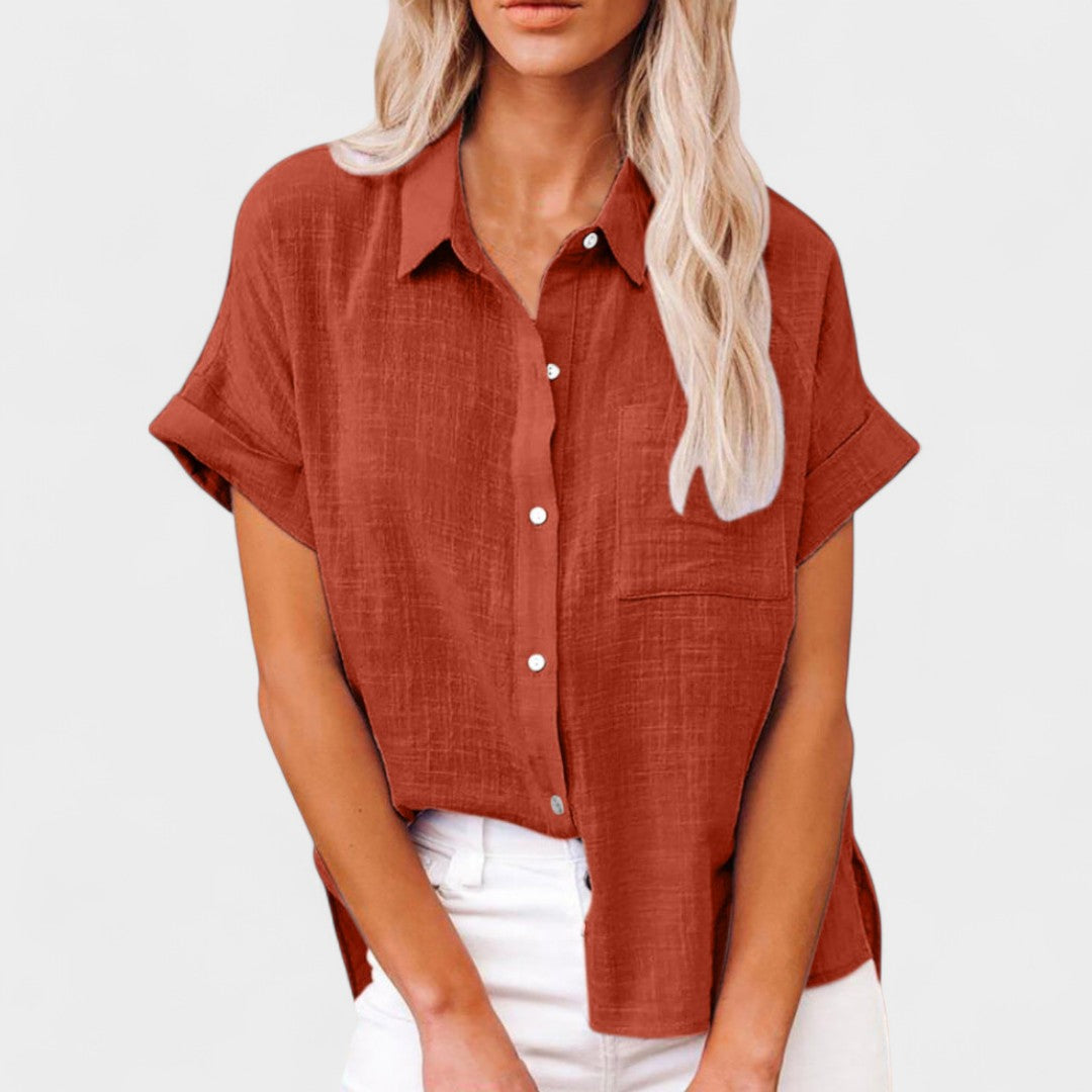 NORTHLINE STUDIO | RELAXED BUTTON BLOUSE