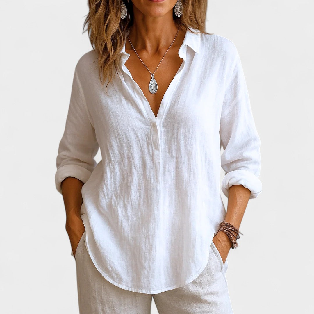 NORTHLINE STUDIO | RELAXED BUTTON BLOUSE