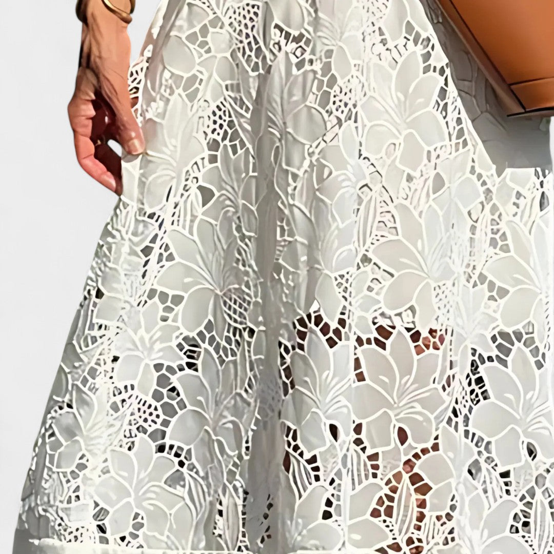 CLAIRE | LACE MIDI DRESS