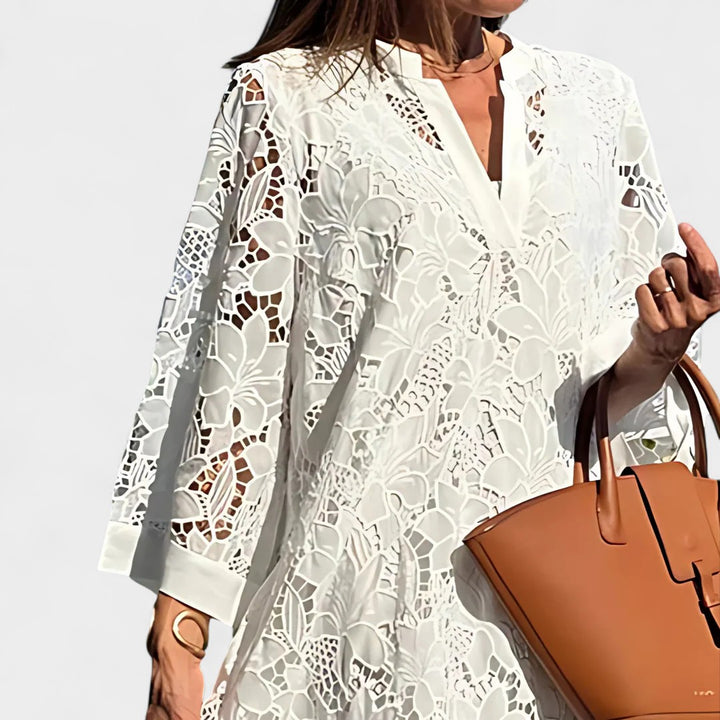 CLAIRE | LACE MIDI DRESS