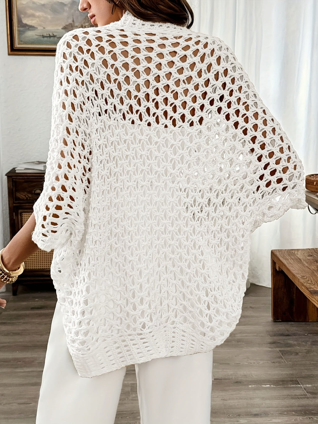 NORTHLINE STUDIO | OPEN-WEAVE CROCHET CARDIGAN