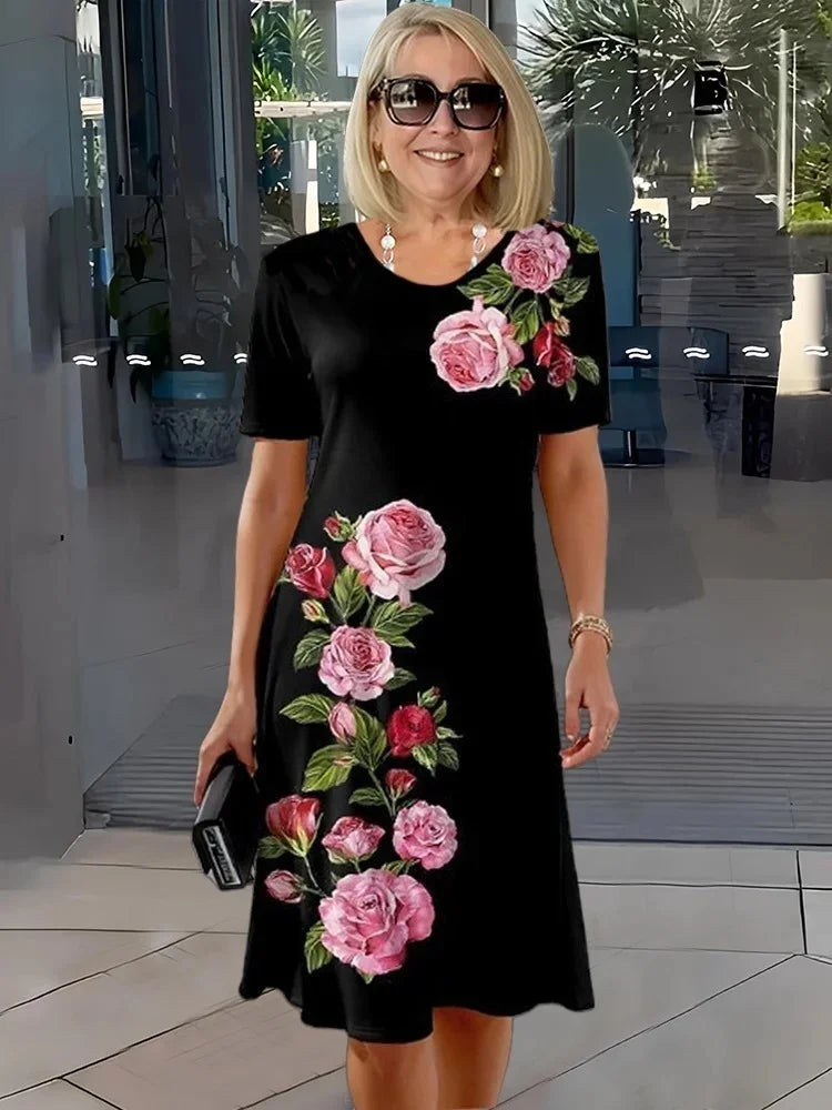 CATHERINE | RELAXED FLORAL SHIFT DRESS