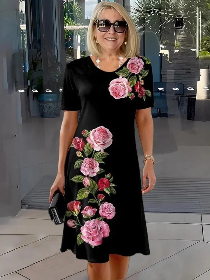 CATHERINE | RELAXED FLORAL SHIFT DRESS