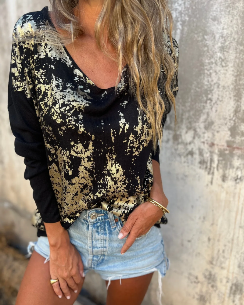 NORTHLINE STUDIO | METALLIC SPLASH SWEATER