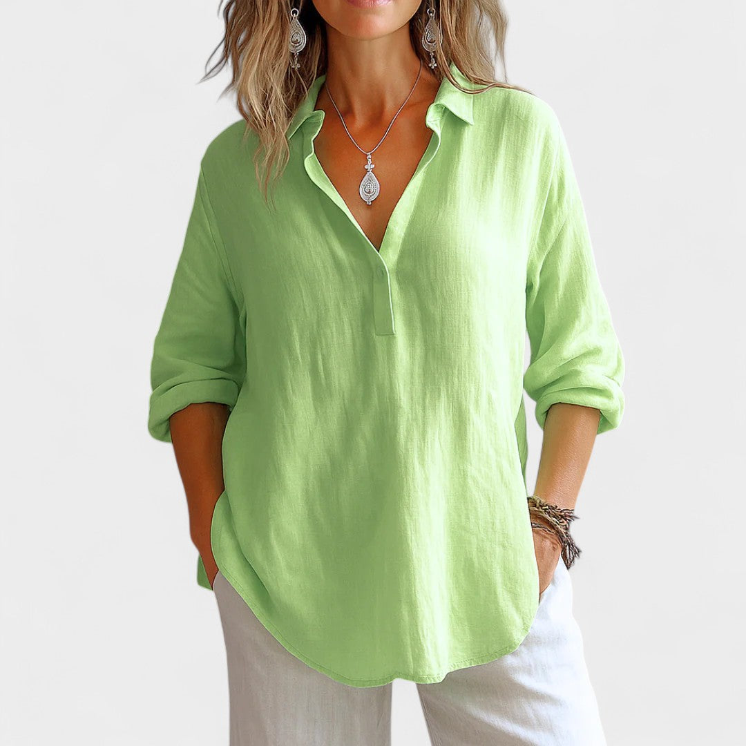 NORTHLINE STUDIO | RELAXED BUTTON BLOUSE