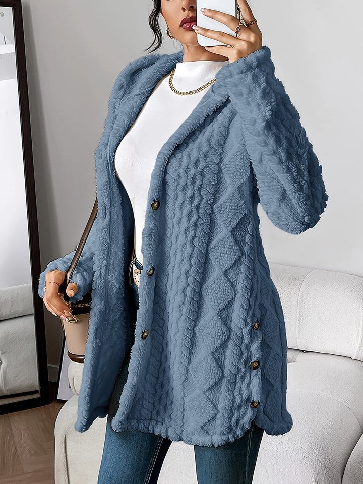 NORTHLINE STUDIO | Plush Hooded Cardigan