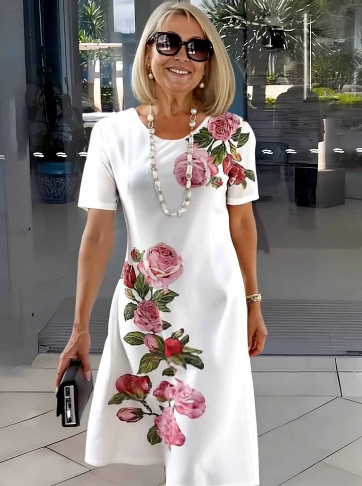 CATHERINE | RELAXED FLORAL SHIFT DRESS