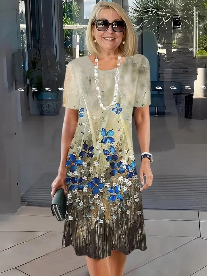 CATHERINE | RELAXED FLORAL SHIFT DRESS