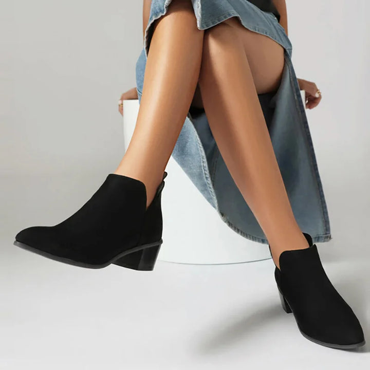 HARPER & JUNE | PRINTED ANKLE BOOTS