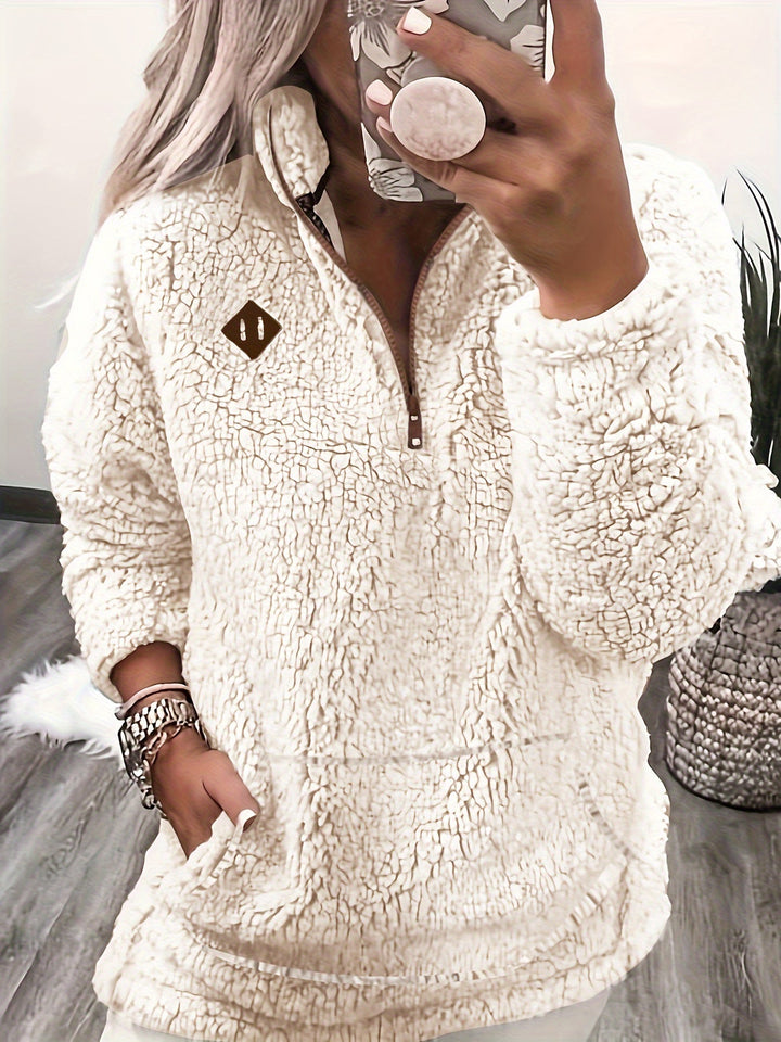 NORTHLINE STUDIO | Patch Quarter Zip Pullover