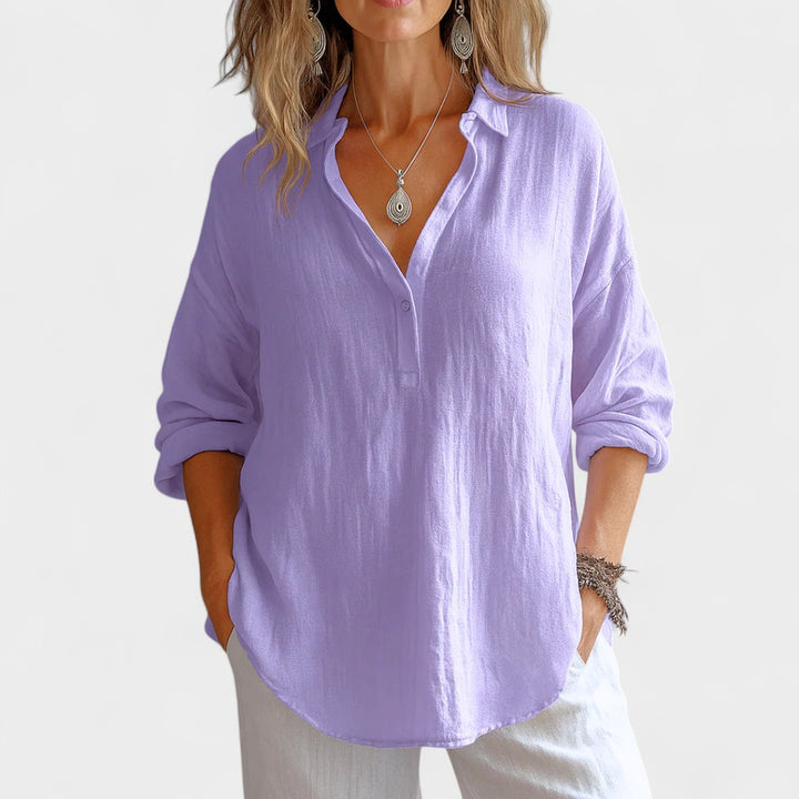 NORTHLINE STUDIO | RELAXED BUTTON BLOUSE