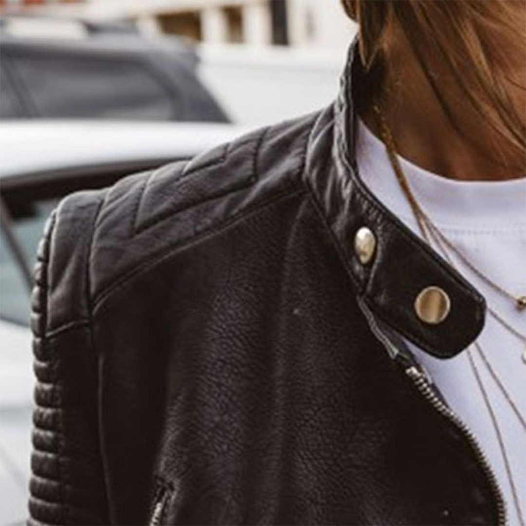 Women's Genuine Leather Jacket – Classic, Stylish & Versatile
