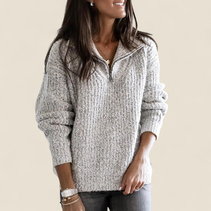 Margo | Soft Zip Comfort Sweater