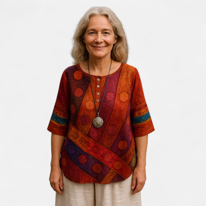 NORTHLINE STUDIO™ | Oversized Colourful Top