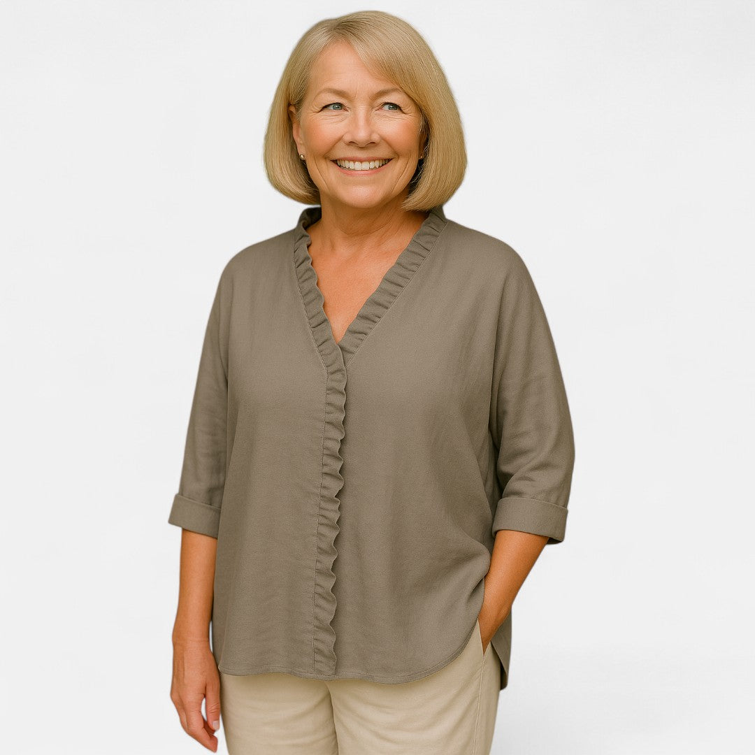 NORTHLINE STUDIO™ | Cozy Ruffle Blouse