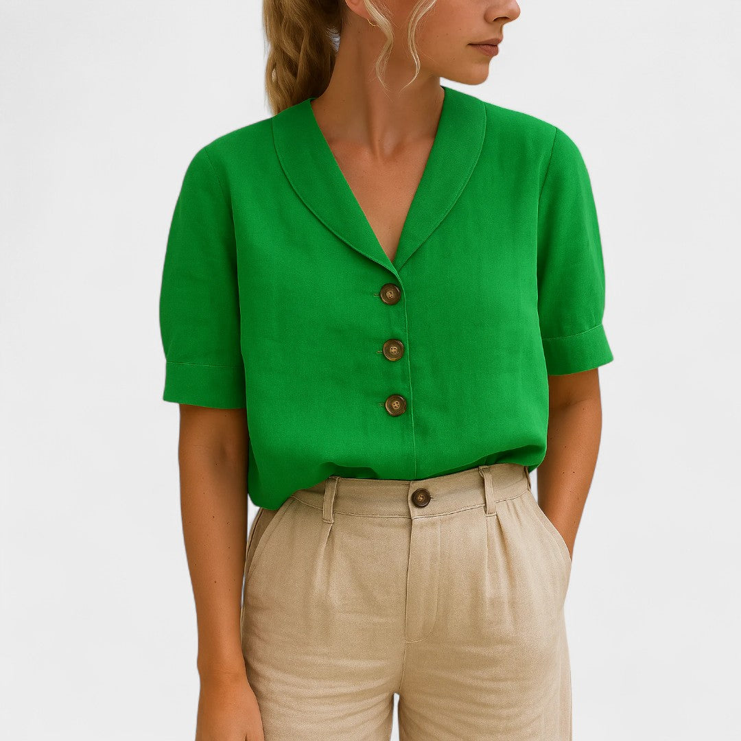 NORTHLINE STUDIO | BUTTON FRONT BLOUSE