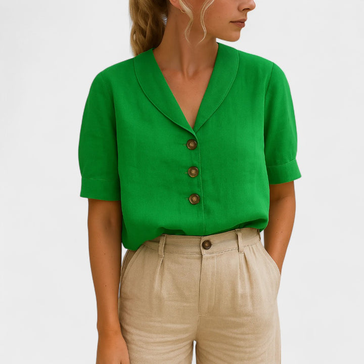 NORTHLINE STUDIO | BUTTON FRONT BLOUSE