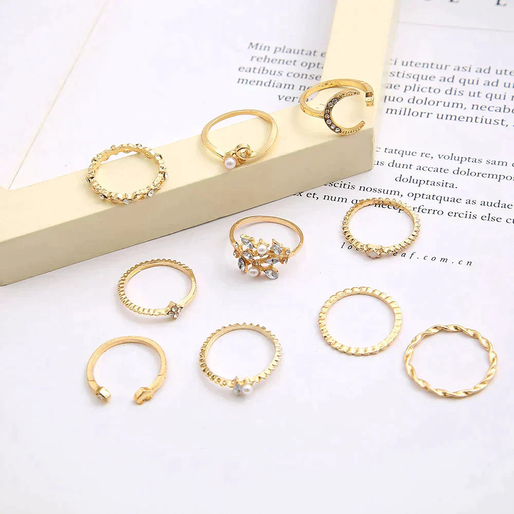 Rosalia I 10 Silver and Gold Set Ring