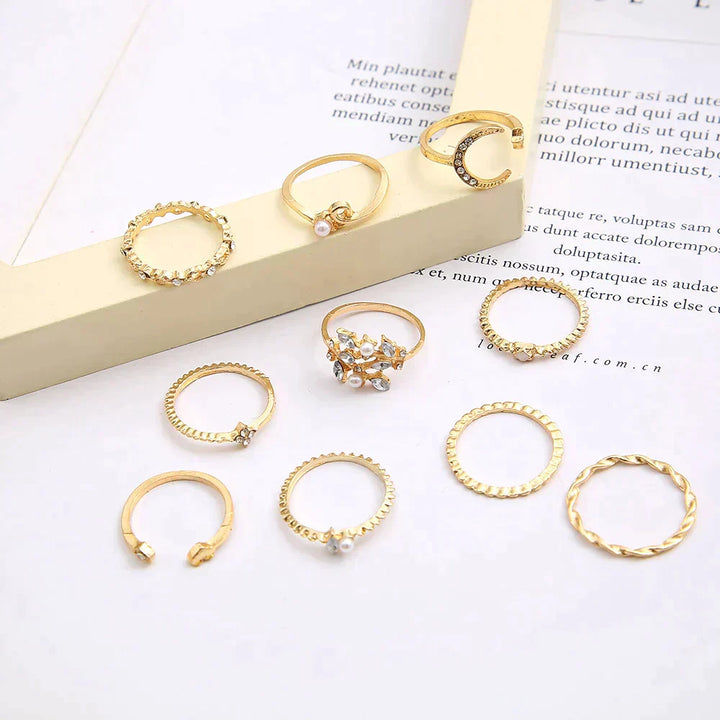 Rosalia I 10 Silver and Gold Set Ring