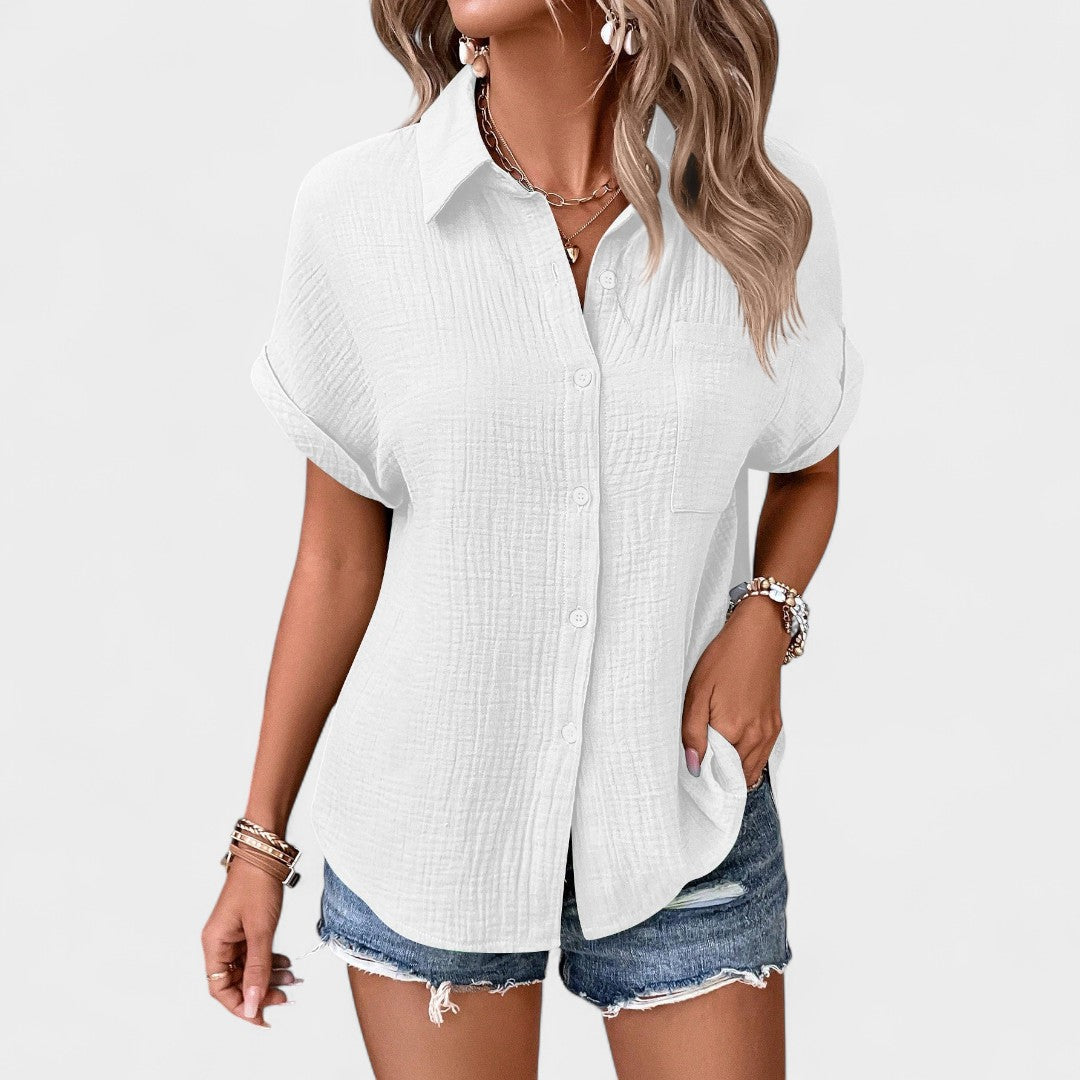 NORTHLINE STUDIO | RELAXED BUTTON BLOUSE