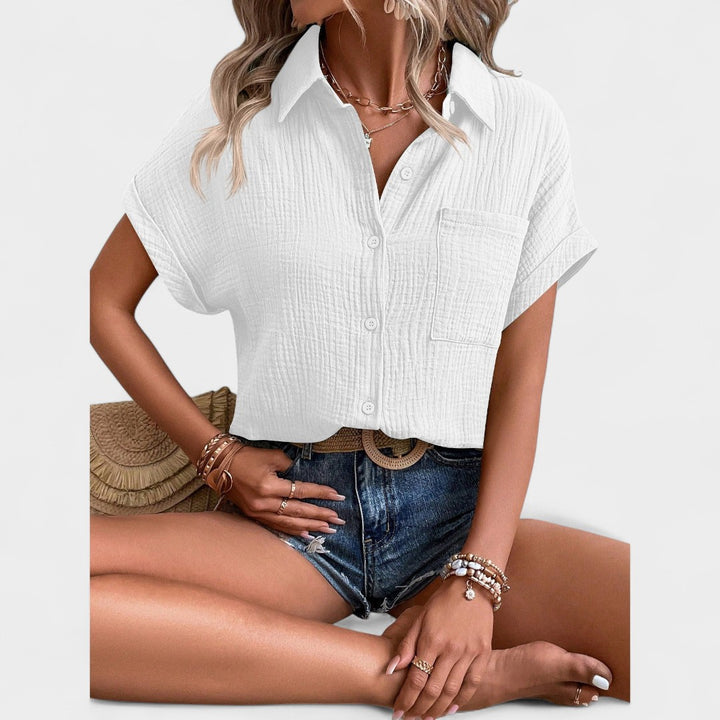 NORTHLINE STUDIO | RELAXED BUTTON BLOUSE
