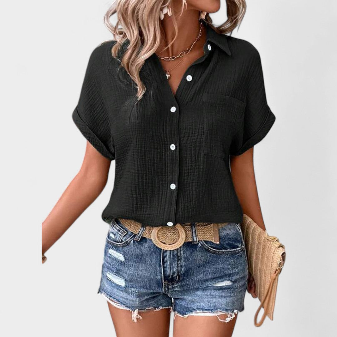 NORTHLINE STUDIO | RELAXED BUTTON BLOUSE