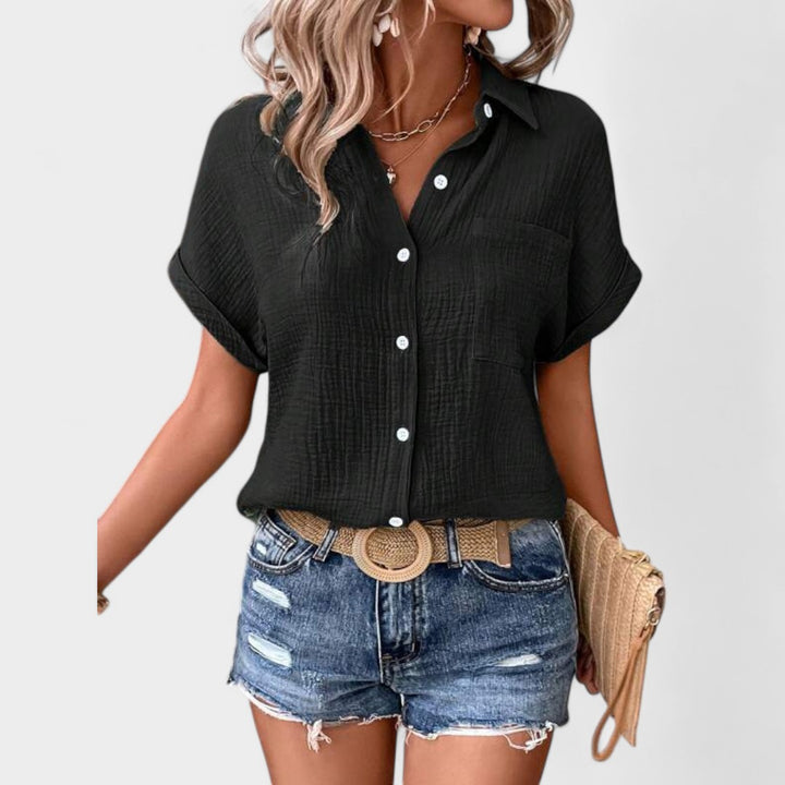 NORTHLINE STUDIO | RELAXED BUTTON BLOUSE