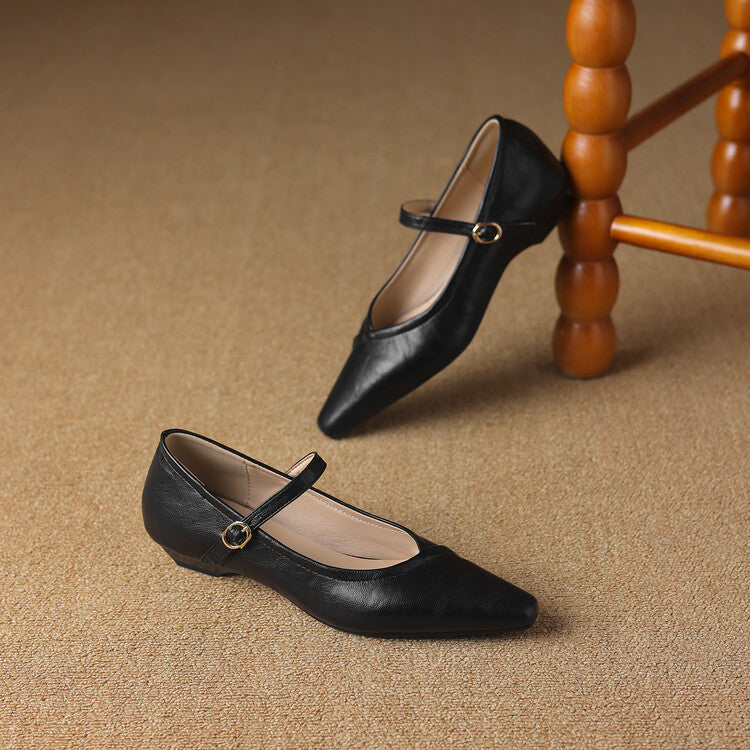 NORTHLINE STUDIO | CROSS STRAP POINTED FLATS