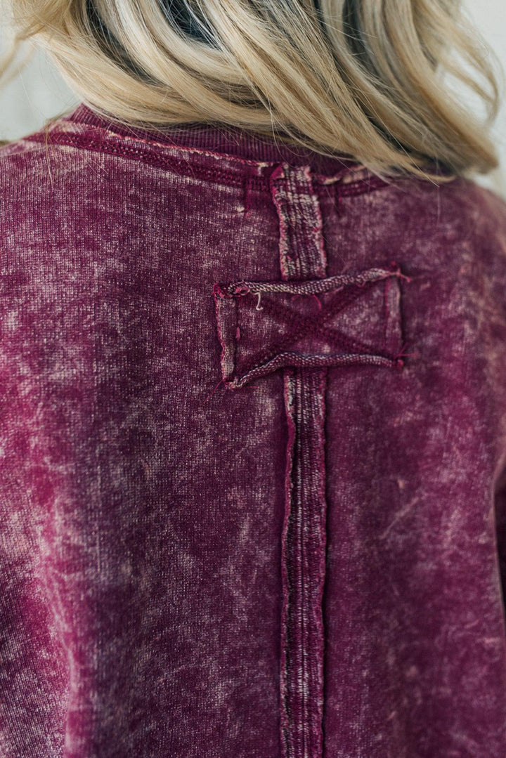 NORTHLINE STUDIO | Cozy French Terry Acid Wash Pullover