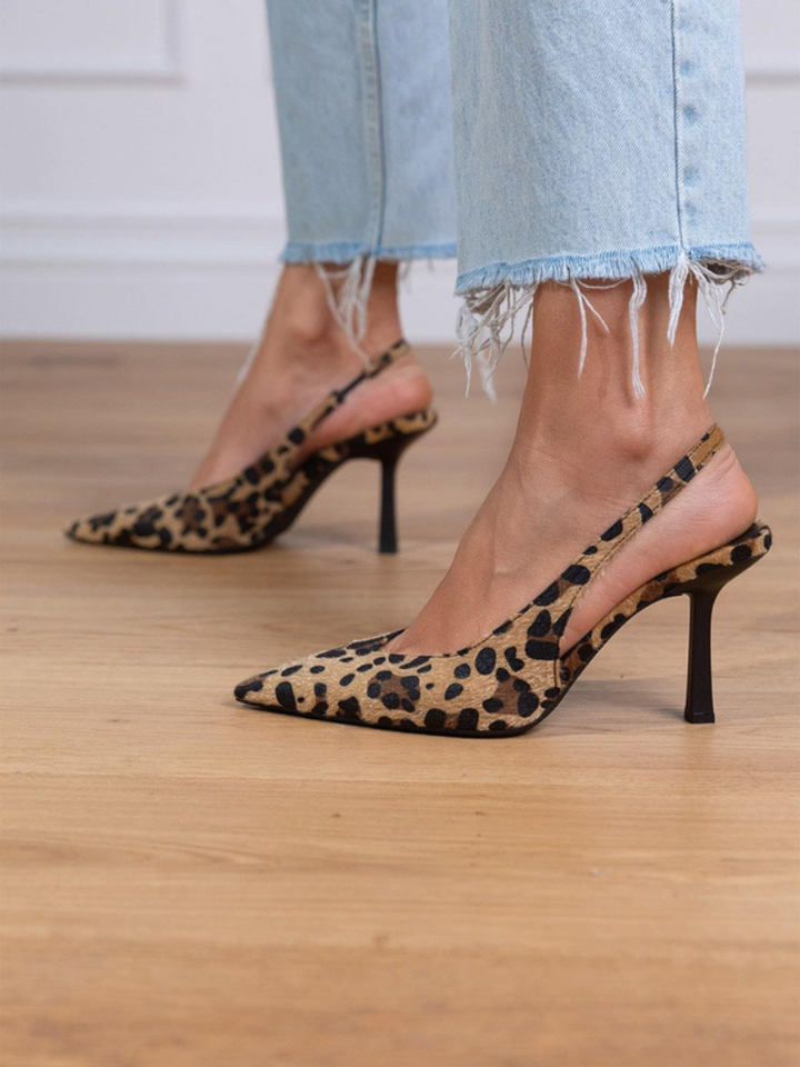 ISABELLE POINTED-TOE SLINGBACK HEELS