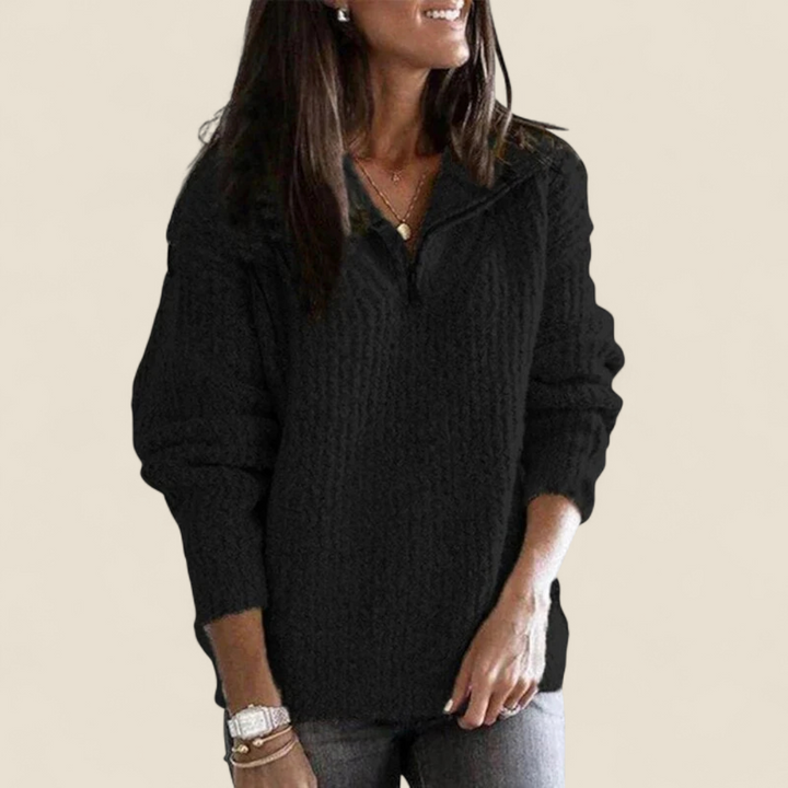 Margo | Soft Zip Comfort Sweater