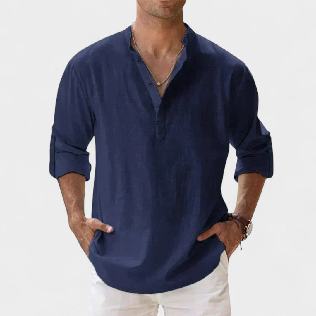 JAMES | RELAXED HENLEY SHIRT