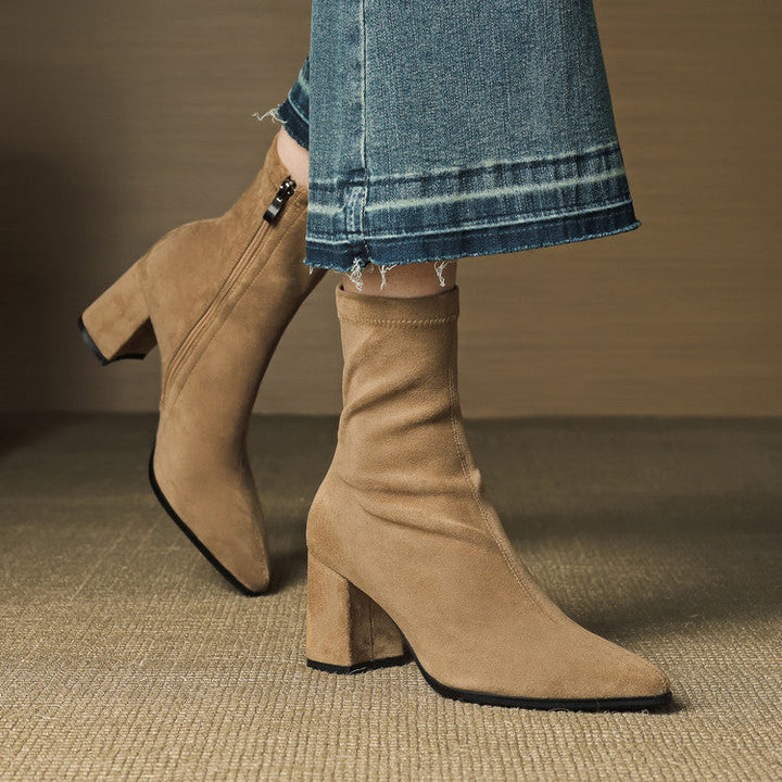 NORTHLINE STUDIO | ELEGANT SUEDE ANKLE BOOTS