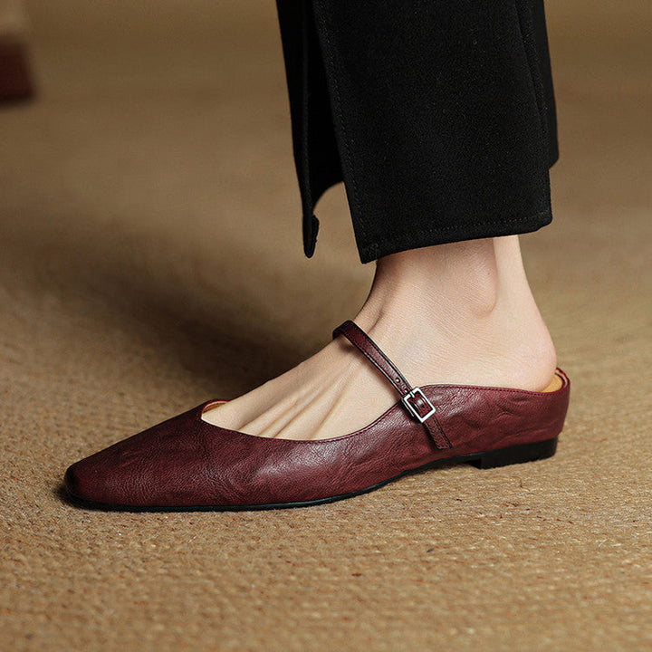 NORTHLINE STUDIO | SLENDER STRAP SLINGBACK FLATS