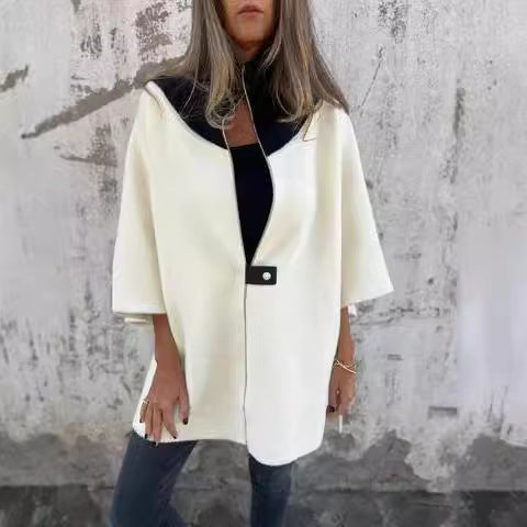 NORTHLINE STUDIO | Soft Relaxed Fit Cape Jacket