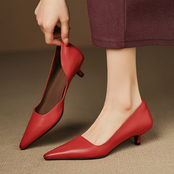 NORTHLINE STUDIO | POINTED KITTEN HEELS