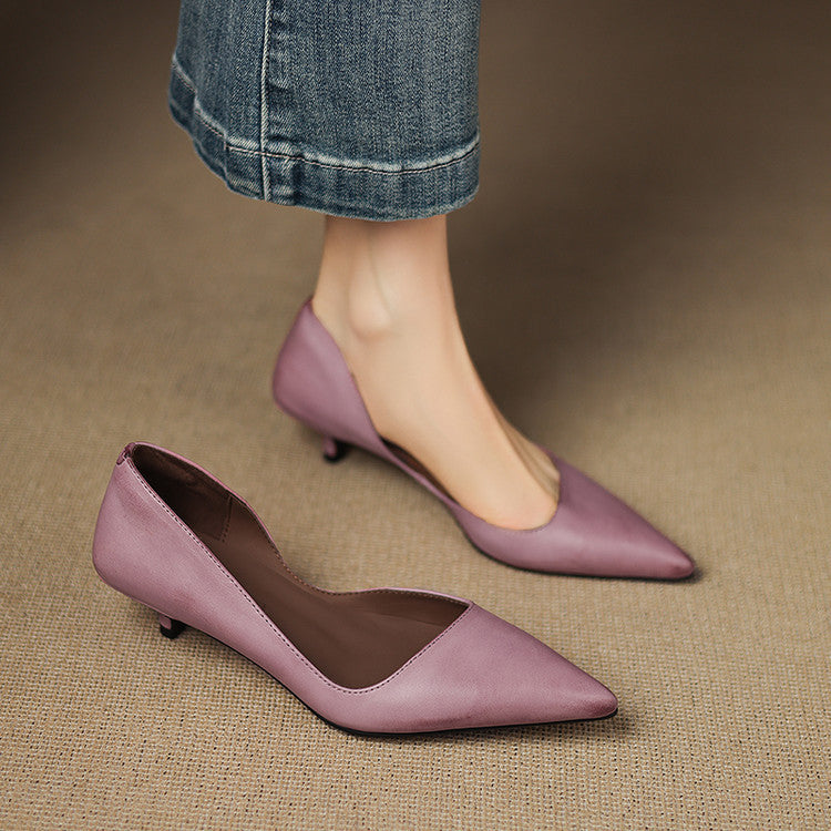 NORTHLINE STUDIO | POINTED KITTEN HEELS