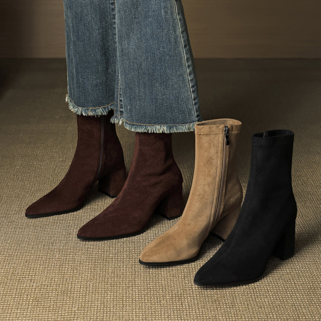 NORTHLINE STUDIO | ELEGANT SUEDE ANKLE BOOTS