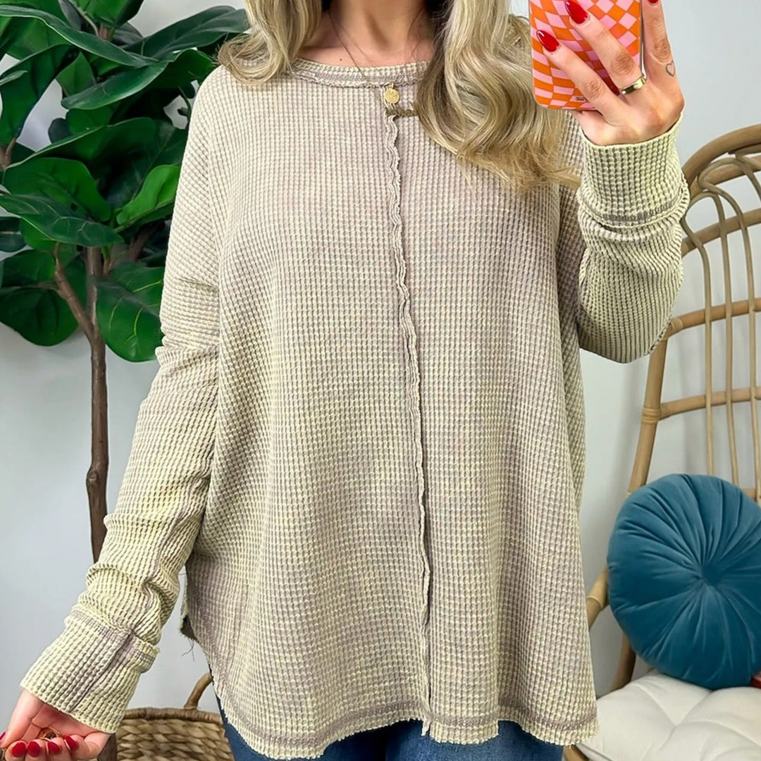 NORTHLINE STUDIO | Effortless Crewneck Washed Top