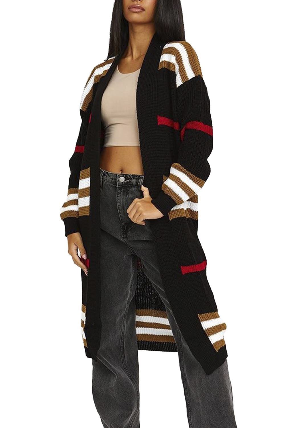 NORTHLINE STUDIO | Timeless Checked-Inspired Cardigan