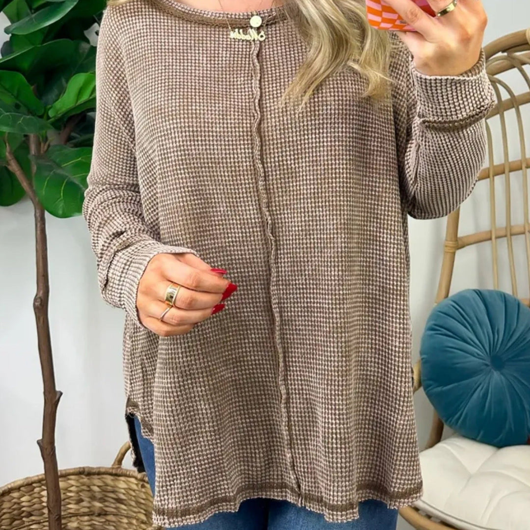 NORTHLINE STUDIO | Effortless Crewneck Washed Top