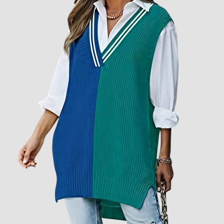 NORTHLINE STUDIO | Colourblock Knit Vest