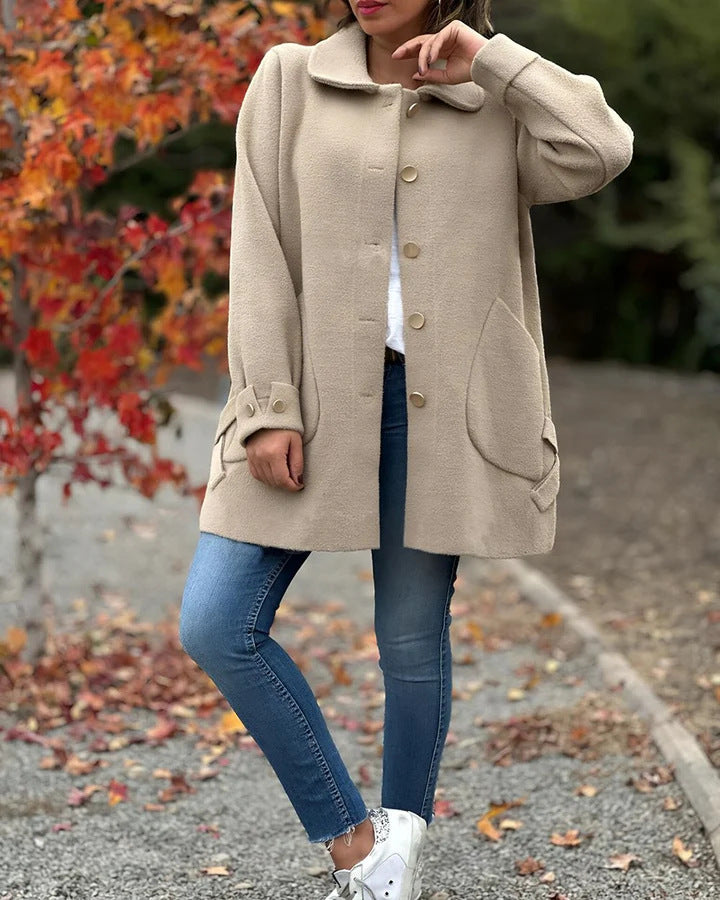 NORTHLINE STUDIO | Classic Button-Down Oversized Coat